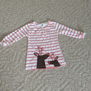 Girls reindeer dress